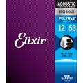 Elixir 11050 Saiten 80/20 Bronze Akustik-Gitarrensaiten mit POLYWEB Beschichtung, Light (.012-.053)