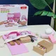 Salon de beauté en bois pour enfants jouet de maquillage simulé accessoires cosmétiques cadeaux