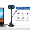 Webcam HD 480P 720P 1080P avec Microphone externe pour ordinateur portable caméra vidéo