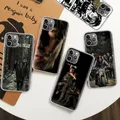 DARYL-Coque de protection transparente en TPU pour iPhone The Walking Frequency Man iPhone 12 13