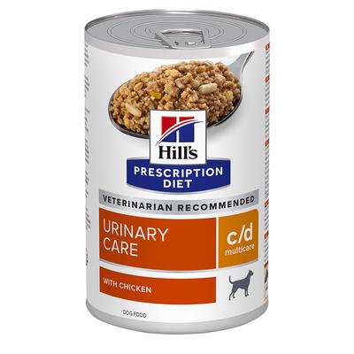 24x 370g Hill's Prescription Diet c/d Multicare Urinary Care mit Huhn Hundefutter nass