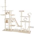 Tectake - Arbre à chat griffoir escalade 234 à 261 cm - beige