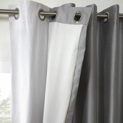 3 Pass Thermal Blackout Eyelet Curtain Linings, White, 90 x 69 Inch, Pair - Emma Barclay