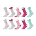 Camano 1106109000 - Kinder ca-soft recycled cotton Socken 10p, Größe 35/38, Farbe fog melange