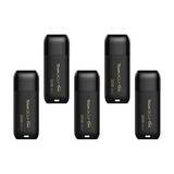 TEAMGROUP C175 32GB 5 Pack USB 3.2 Gen 1 (USB 3.1/3.0) USB Flash Thumb Drive External Data Storage Memory Stick Compatible with Computer/Laptop (Matte Black) TC175332GB21