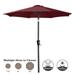 ABCCANOPY 7.5FT Patio Umbrella with Push Button Tilt 13+Colors Burgundy