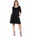 Knee Length Plus Size Pocket T Shirt Dress