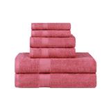 Blue Nile Mills 6 Piece Cotton Towel Set 100% Cotton in Pink | 16 W in | Wayfair BNM E500GSM 6-PC SET SR
