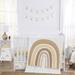 Sweet Jojo Designs Boho Rainbow 4 Piece Crib Bedding Set Polyester in Blue/Brown/White | Wayfair BohoRainbow-TP-Crib-4