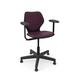 KI Furniture Intellect Wave Task Chair - Large Upholstered Seat/Back w/ Arms - IWPD18AUB.G in Black/Indigo | 35.5 H x 26.5 W x 24.5 D in | Wayfair