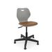 KI Furniture Intellect Wave Task Chair Plastic/Metal/Fabric in Gray/Black/Brown | 35.5 H x 24.5 W x 24.5 D in | Wayfair IWPD18US.1KTY.PWG.G