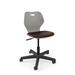 KI Furniture Intellect Wave Task Chair Plastic/Metal/Fabric in Gray/Black/Brown | 35.5 H x 24.5 W x 24.5 D in | Wayfair IWPD18US.1KCA.PWG.S
