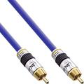 InLine 89810P Cinch Kabel VIDEO & digital AUDIO, PREMIUM, vergoldete Stecker, 1x Cinch Stecker / Stecker, 10m