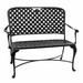 Summer Classics Provance Aluminum Garden Outdoor Bench Metal in Gray | 37.5 H x 43 W x 24 D in | Wayfair 406831+8306458N