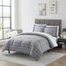 Sweet Home Collection Chambray Weave Plaid Bed in a Bag Comforter & Sheet Set - Polyester/Polyfill/Microfiber in Gray | Full Comforter | Wayfair