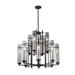 Generation Lighting Ethan 30 Inch 12 Light Chandelier - F2629/8+4AF/BS