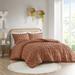 Lark Manor™ Arami Clip Jacquard Comforter Set Polyester/Polyfill/Microfiber in Brown | Twin/Twin XL Comforter + 1 Standard Sham | Wayfair