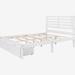 Red Barrel Studio® Full/Double Solid Wood Storage Platform Bed in White | 40.6 H x 54.1 W x 75 D in | Wayfair B290C2704A684BCEADD331756E64204A