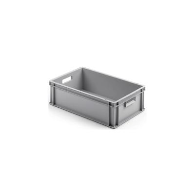 PROREGAL Eurobehälter mit offenem Griff | HxBxT 17,5x40x60cm | 30 Liter | Grau | Eurobox, Transportbox, Transportbehälter, Stapelbehälter Image