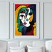 Orren Ellis "Three Parts Face", Cubist Woman Face Modern White Canvas Wall Art Print For Bedroom | Wayfair 2EB083F4E2BE46F9A36149B7BF2BDE54