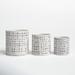 Birch Lane™ Helaine 3-Piece Ceramic Pot Planter Set Ceramic | 6.5 H x 6 W x 6 D in | Wayfair A05F12C932854FC48C31EF810A6963ED
