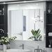 Latitude Run® Myleesha Bathroom Mirror w/ Framed Rounded Corner Pivot, Adjustable Rotating Wall Mounted Vanity Mirror in Gray | Wayfair