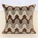 Everly Quinn Nagehan Square Pillow Geometric Plaid Embroidery Cut Velvet Cushion Case Luxury Modern Throw Pillow | 20 H x 20 W x 2 D in | Wayfair