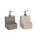 Latitude Run® Ceramic Soap Dispenser Ceramic in Brown/Gray | 8.25 H x 4.75 W x 4.75 D in | Wayfair BD5A681075504A1E8AEF4BE24DD342AA