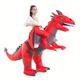 Inflatable Dragon Costume Adult Men Women, Blow Up Dragon Costume Youth, Riding Halloween Costume(Red)