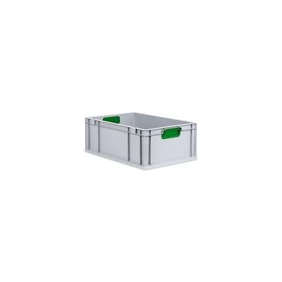 PROREGAL Eurobox NextGen Color | HxBxT 22x40x60cm | 44 Liter | Griffe grün geschlossen | Verstärkter Boden | Eurobehälter Image