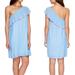 Lilly Pulitzer Dresses | Lilly Pulitzer Blue One Shoulder Summer Seersucker Dress Size Small | Color: Blue | Size: S