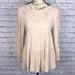 American Eagle Outfitters Dresses | American Eagle Outfitters Women’s Flare Top Shirt Size Small | Color: Cream | Size: S