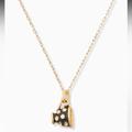 Kate Spade Jewelry | Nwt Kate Spade Teacup Mini Pendant Necklace | Color: Black/Gold | Size: Os