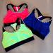 Pink Victoria's Secret Intimates & Sleepwear | 3 Piece Pink Victoria's Secret Crop Sports Tops Size Sm | Color: Blue/Green/Pink/Red/Tan | Size: S