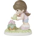 Precious Moments Figurine Porcelain/Ceramic in Brown/Green/Pink | 4.88 H x 3.48 W x 4.21 D in | Wayfair 222014