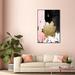 Oliver Gal Adore Me Pink, Paint Texture Glam Pink Canvas Wall Art Print For Bedroom Canvas in Pink/White | 55 H x 37 W x 1.75 D in | Wayfair