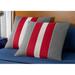 Tommy Hilfiger Quilted Monogram Bedding Collection Euro Sham, 26x26, Gray 100% Cotton in Gray/Red | 26 H x 26 W in | Wayfair 19T0372-SM-G1-D4