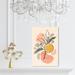 Red Barrel Studio® "Flowers In Bloom", Modern Thin Line Flowers In Bloom Modern & Contemporary Pink Canvas Wall Art Print For Dining Room | Wayfair