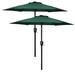 Arlmont & Co. Market Umbrella Metal in Green | 87 H x 90 W x 90 D in | Wayfair 22EE34B4CC144B2DA29326EFF2C54DA6