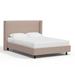 Wade Logan® Azelea Low Profile Platform Bed Upholstered/Polyester | 47 H x 79 W x 89 D in | Wayfair 40CF5AB58C8347FE8310D108FB5D2BCC