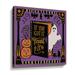 The Holiday Aisle® Halloween Expressions V Gallery Wrapped Canvas Canvas, Cotton in Black/Indigo/Orange | 24 H x 24 W x 2 D in | Wayfair