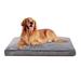 Archie & Oscar™ Bohrer Shredded Memory Foam Dog Bed Pillow Polyester in Black | 4 H x 44 W x 35 D in | Wayfair DF1D0E7542104678AB713D65BBB889E5