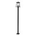 Z-Lite Broughton 115 Inch Tall 4 Light Outdoor Post Lamp - 521PHBS-536P-BK