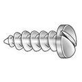 1 pc Zoro Select Sheet Metal Screw #10 x 1/2 in Zinc Plated Steel Pan Head Slotted Drive 100 PK