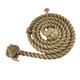 24mm Natural Jute Bannister Handrail Stair Rope x 10 FT c/w 4 Copper Fittings