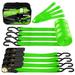 AWELCRAFT Ratchet Straps 1500 lbs Breaking Strength - Premium 4X 15ft Tie Down Strap Set 4X Soft Loops for Moving Appliances Lawn Equipment Motorcycle (Green)