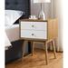 Wilson Mid-century Modern Two-tone Wooden Nightstand