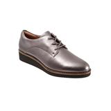 Wide Width Women's Willis Oxford by SoftWalk in Pewter (Size 10 W)