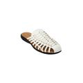 Extra Wide Width Women's The Wendy Slip On Mule by Comfortview in White (Size 8 1/2 WW)