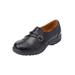 Extra Wide Width Women's The Natalia Slip-On Flat by Comfortview in Black (Size 12 WW)